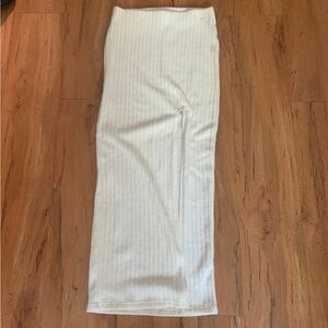 Out from under cream maxi skirt